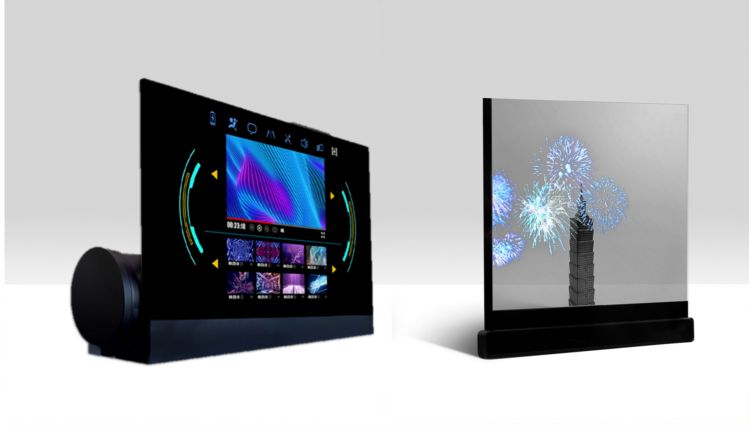 可捲式、折疊性、高透明